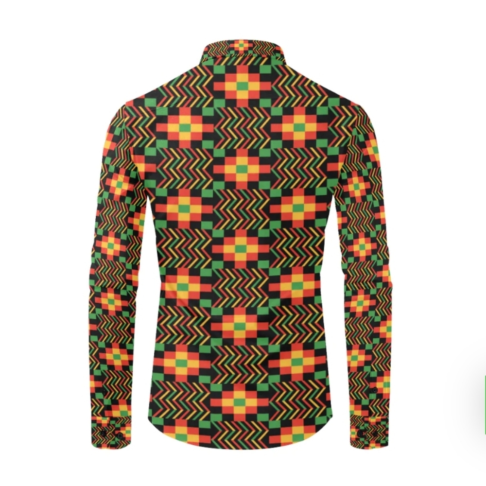 Kente Print Shacket - Picture 3 of 8